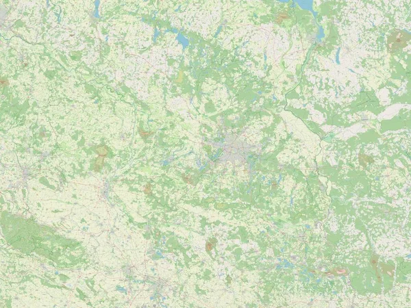 Brandeburgo Estado Alemania Mapa Calle Abierto — Foto de Stock