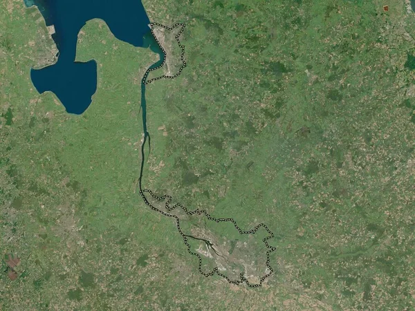 Brema Stato Della Germania Mappa Satellitare Bassa Risoluzione — Foto Stock