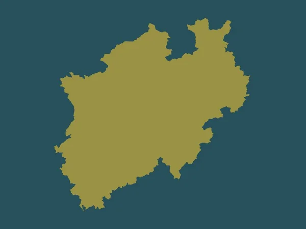 ノルドライン ヴェストファーレン州 ドイツの州 単色形状 — ストック写真