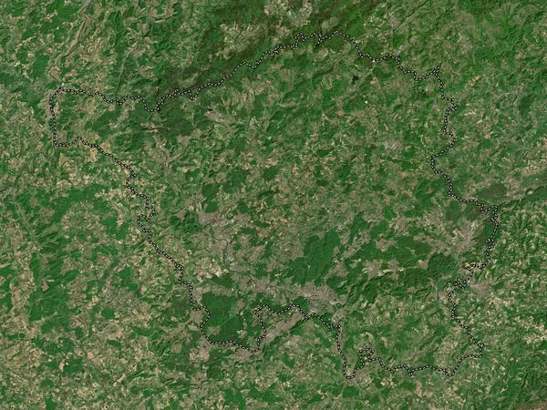 Saarland Delstaten Tyskland Högupplöst Satellitkarta — Stockfoto