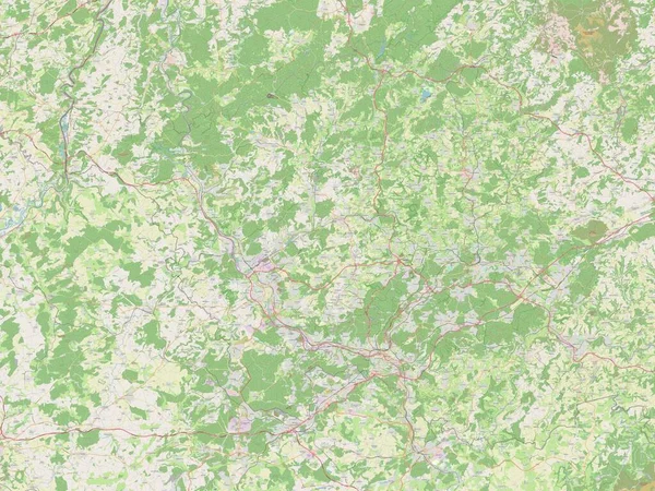 Саарланд Штат Німеччина Відкрита Карта Вулиць — стокове фото