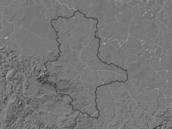 Мбаппе Земля Германия Карта Высот Билевеля Озерами Реками — стоковое фото