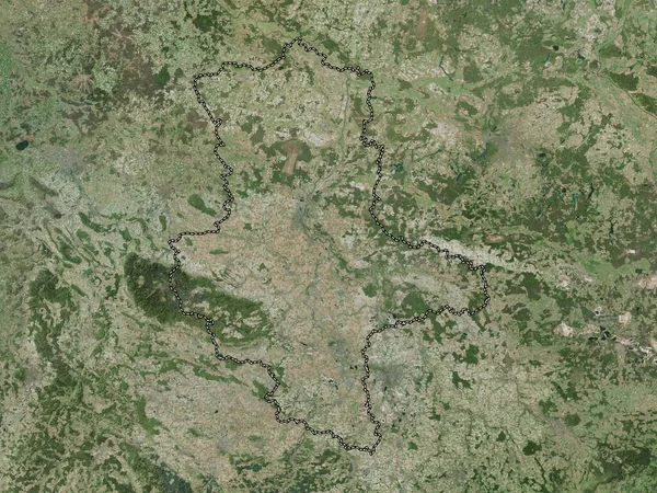 Sachsen Anhalt Estado Alemanha Mapa Satélite Alta Resolução — Fotografia de Stock