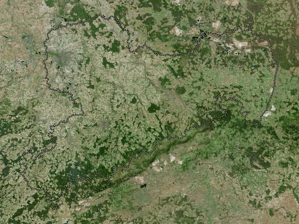 Sachsen Delstaten Tyskland Högupplöst Satellitkarta — Stockfoto