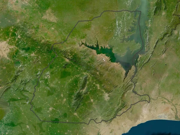 Восточный Район Ганы Карта Низкого Разрешения — стоковое фото