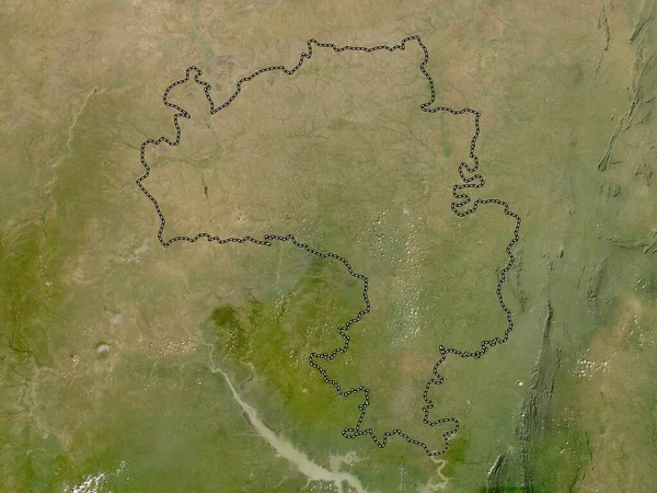 Norra Delen Ghana Lågupplöst Satellitkarta — Stockfoto