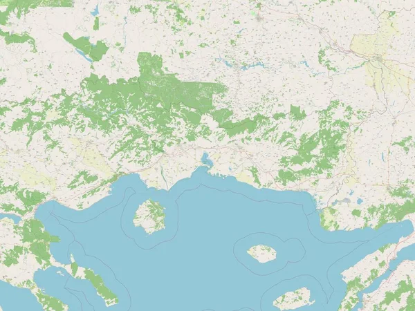 Macedonia Oriental Tracia Administración Descentralizada Grecia Mapa Calle Abierto —  Fotos de Stock