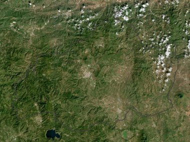 Jalapa, Guatemala Bölümü. Yüksek çözünürlüklü uydu haritası