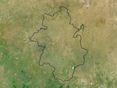 Kankan, Gine bölgesi. Yüksek çözünürlüklü uydu haritası