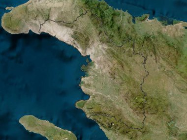 L 'Artibonite, Haiti Bölümü. Düşük çözünürlüklü uydu haritası