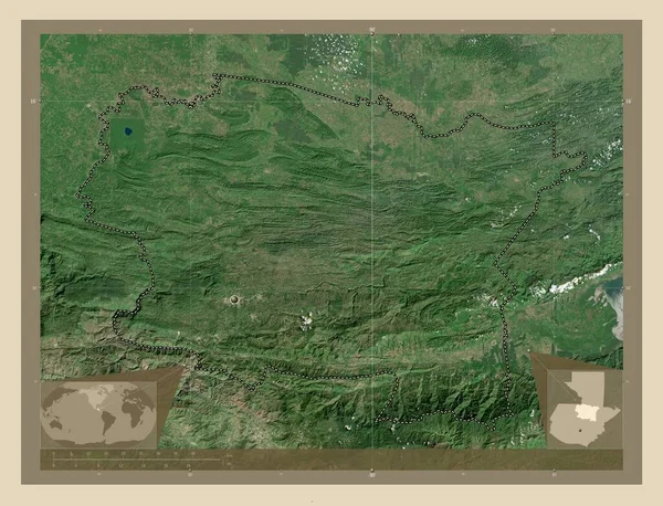 Alta Verapaz Departamento Guatemala Mapa Satelital Alta Resolución Mapas Ubicación —  Fotos de Stock