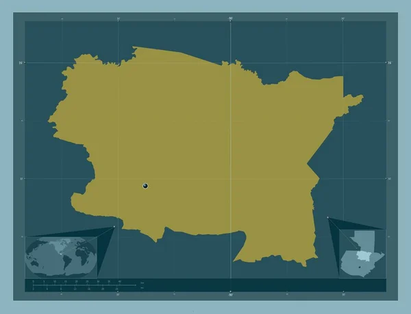 Альта Верапас Департамент Гватемалы Твердая Форма Цвета Вспомогательные Карты Расположения — стоковое фото