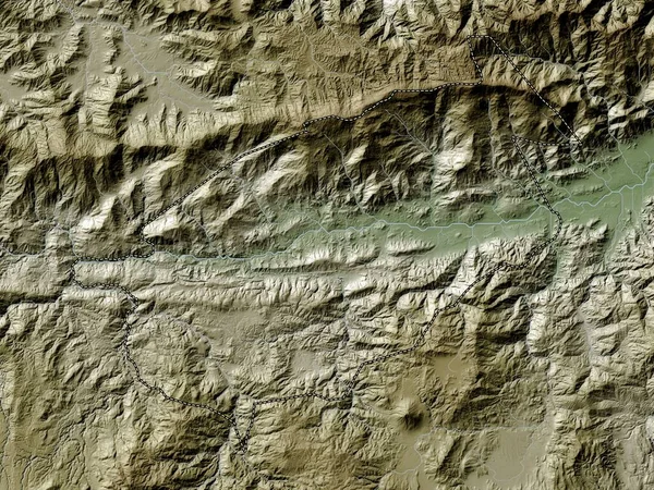 Progreso Oddělení Guatemaly Výškové Mapy Barevné Stylu Wiki Jezery Řekami — Stock fotografie