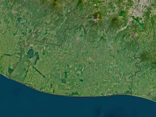 Escuintla Departement Guatemala Hochauflösende Satellitenkarte — Stockfoto