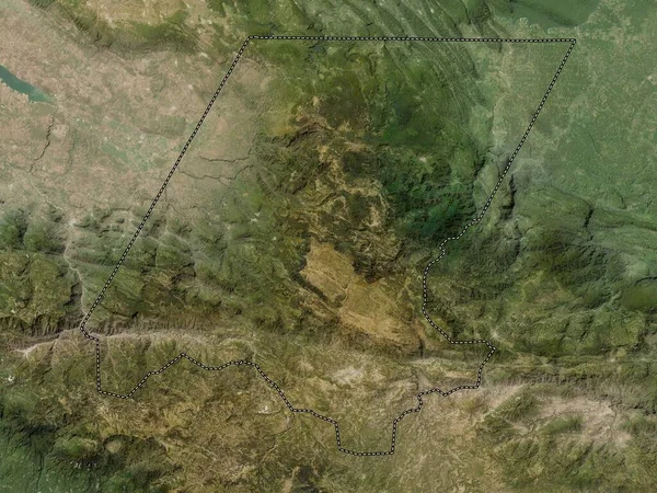 Huehuetenango Departement Guatemala Satellietkaart Met Lage Resolutie — Stockfoto