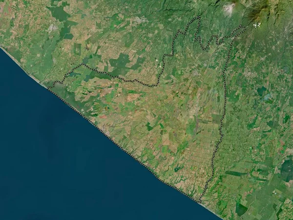 Retalhuleu Departement Guatemala Satellietkaart Met Hoge Resolutie — Stockfoto