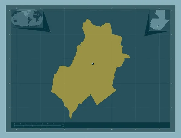 危地马拉省Sacatepequez 固体的颜色形状 角辅助位置图 — 图库照片