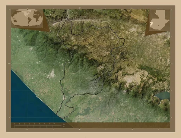 San Marcos Dipartimento Del Guatemala Mappa Satellitare Bassa Risoluzione Mappa — Foto Stock