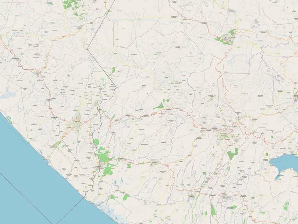 San Marcos, department of Guatemala. Open Street Map