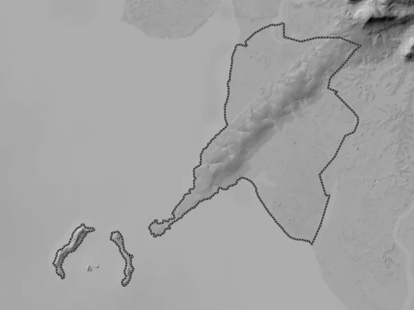Конакрі Регіон Гвінеї Грайливою Картою Висот Озерами Річками — стокове фото
