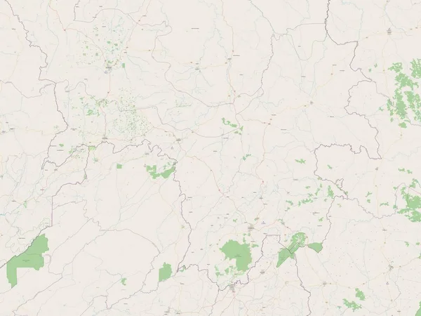 Нерекоре Район Гвінеї Відкрита Карта Вулиць — стокове фото