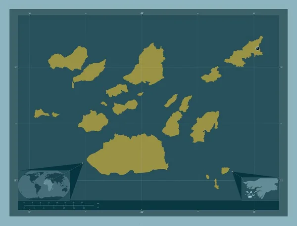 보라마 기니비사우 지역입니다 색깔의 Corner Auxiliary Location — 스톡 사진