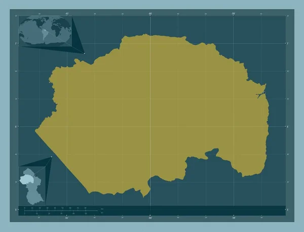 Куюни Мазаруни Район Гайаны Твердая Форма Цвета Места Расположения Крупных — стоковое фото