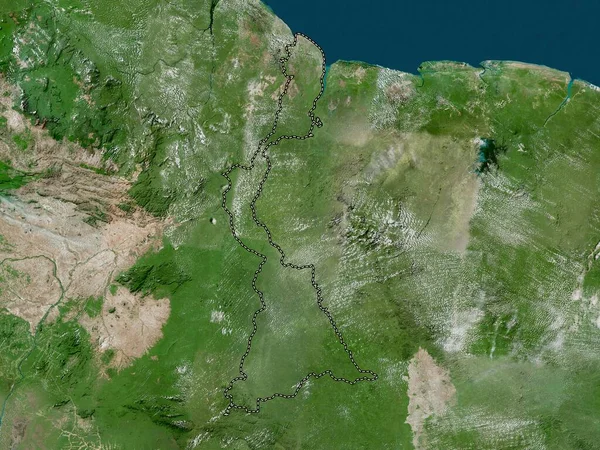 Ost Berbice Corentyne Region Guyana Hochauflösende Satellitenkarte — Stockfoto