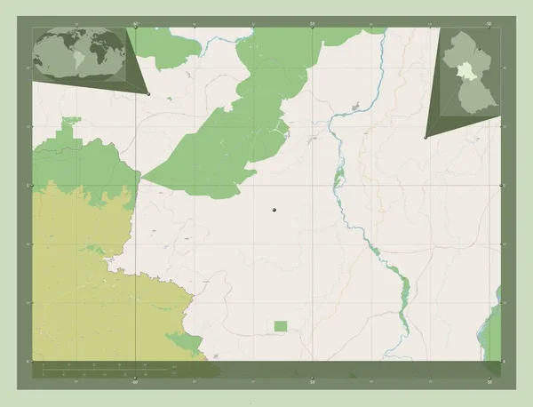 Potaro Siparuni Región Guyana Mapa Satelital Alta Resolución Mapas Ubicación —  Fotos de Stock