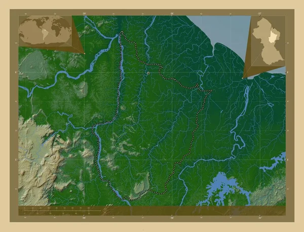 Yukarı Demerara Berbice Guyana Bölgesi Gölleri Nehirleri Olan Renkli Yükseklik — Stok fotoğraf