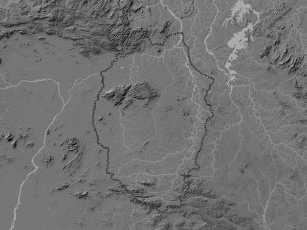 Alto Takutu Alto Essequibo Región Guyana Mapa Elevación Bilevel Con —  Fotos de Stock