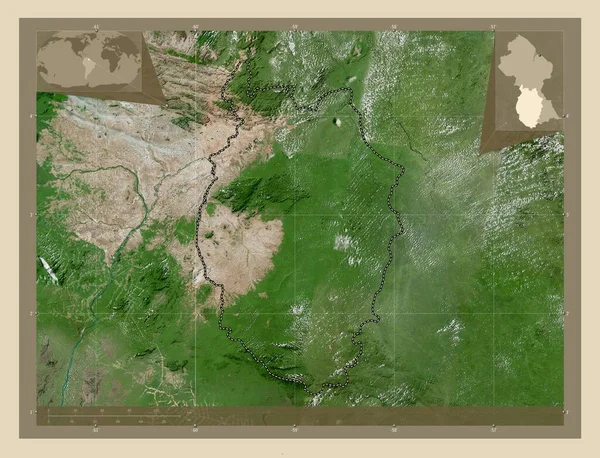 Άνω Takutu Upper Essecibo Περιφέρεια Γουιάνας Δορυφορικός Χάρτης Χαμηλής Ανάλυσης — Φωτογραφία Αρχείου