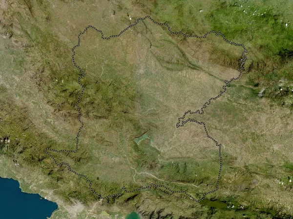 海地省中心 低分辨率卫星地图 — 图库照片