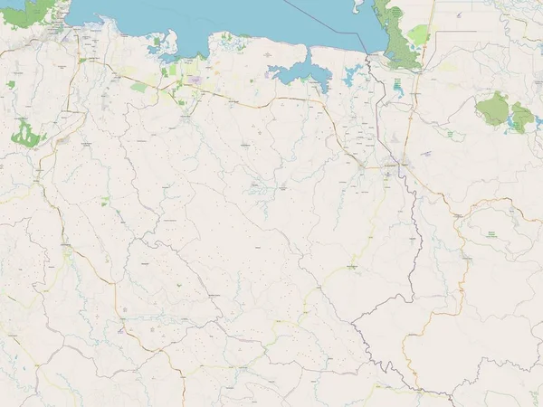 Nord Est Departement Haiti Open Street Map — Stockfoto