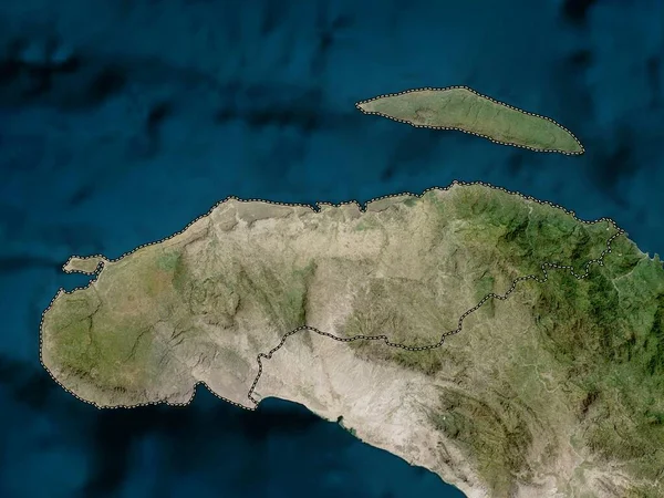 Nord Ouest Departementet Haiti Lågupplöst Satellitkarta — Stockfoto