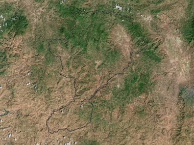 Intibuca, Honduras Departmanı. Yüksek çözünürlüklü uydu haritası