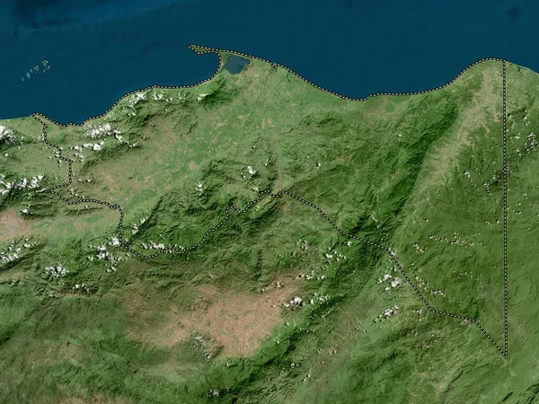 Kolon Departementet Honduras Högupplöst Satellitkarta — Stockfoto