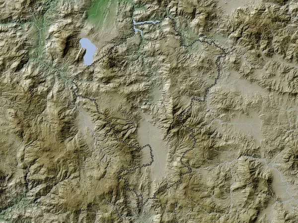 Comayagua Departament Hondurasu Mapa Wzniesień Kolorowa Stylu Wiki Jeziorami Rzekami — Zdjęcie stockowe