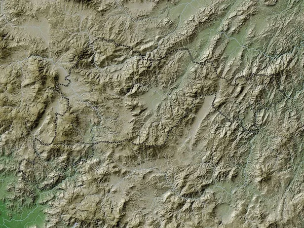 Paraiso Oddělení Hondurasu Výškové Mapy Barevné Stylu Wiki Jezery Řekami — Stock fotografie