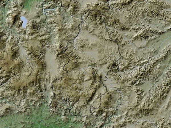Francisco Morazan Honduras Departmanı Yükseklik Haritası Göller Nehirlerle Wiki Stilinde — Stok fotoğraf
