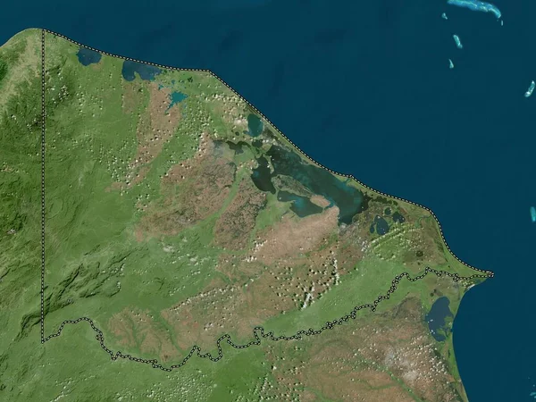 Gracias Dios Honduras Bölümü Yüksek Çözünürlüklü Uydu Haritası — Stok fotoğraf