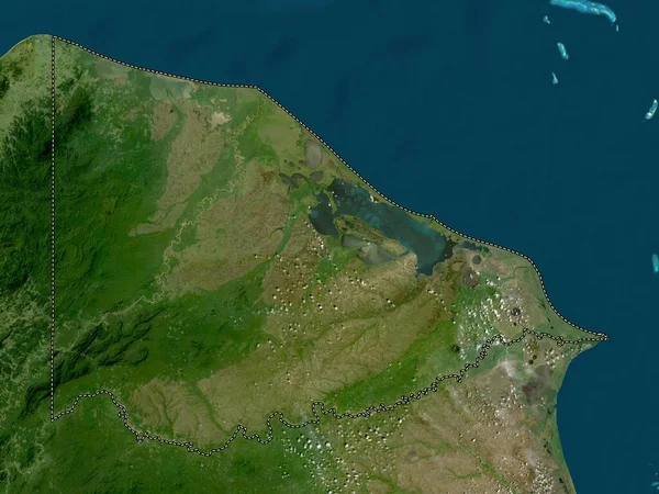 Gracias Dios Dipartimento Dell Honduras Mappa Satellitare Bassa Risoluzione — Foto Stock