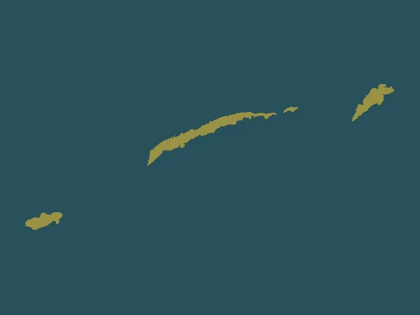 Islas Bahia Departementet Honduras Fast Färg Form — Stockfoto