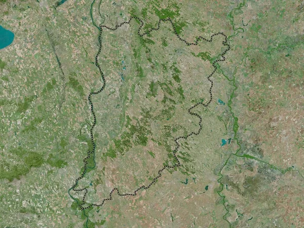 Bacs Kiskun Comté Hongrie Carte Satellite Haute Résolution — Photo