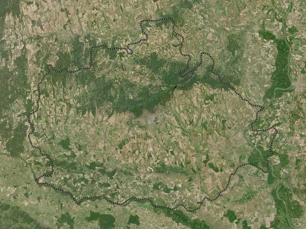 Baranya Condado Hungría Mapa Satelital Baja Resolución —  Fotos de Stock