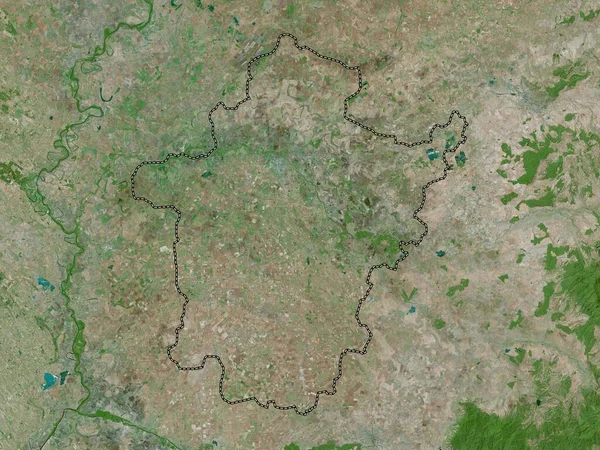 Bekes Condado Hungria Mapa Satélite Alta Resolução — Fotografia de Stock