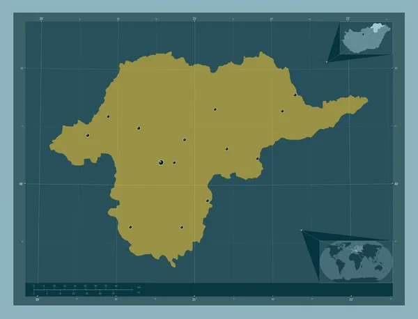 Borsod Abauj Zemplen Provincie Hongarije Stevige Kleurvorm Locaties Van Grote — Stockfoto