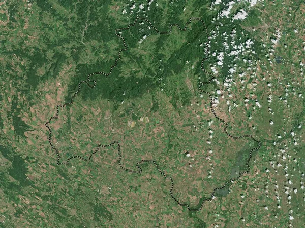 Heves Condado Hungria Mapa Satélite Alta Resolução — Fotografia de Stock