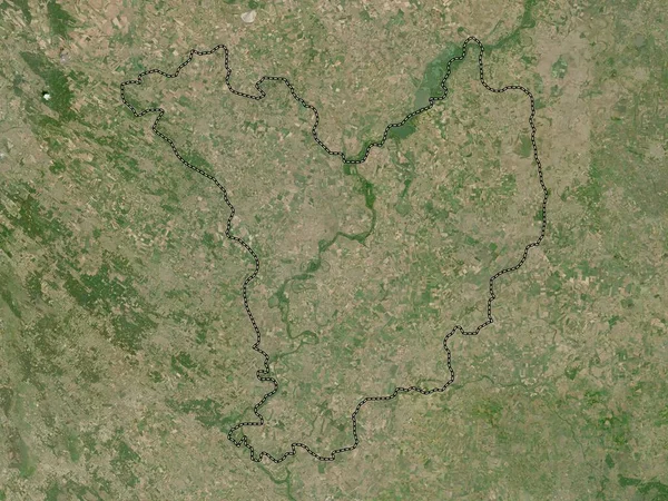 Jasz Nagykun Szolnok Condado Hungría Mapa Satelital Baja Resolución — Foto de Stock