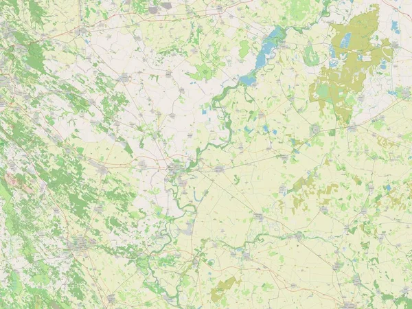 Jasz Nagykun Szolnok Угорський Округ Відкрита Карта Вулиць — стокове фото